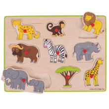 Vkladacie puzzle safari 3