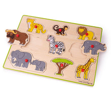 Vkladacie puzzle safari