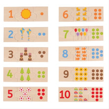 Edukatívne puzzle počítanie