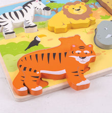 Hrubé vkladacie puzzle safari 3