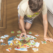 Okrúhle podlahové puzzle Štyri ročné obdobia 50 dielikov 5