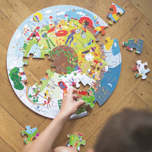 Okrúhle podlahové puzzle Štyri ročné obdobia 50 dielikov 4