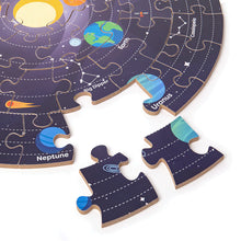 Okrúhle podlahové puzzle Slnečná sústava 50 dielikov 2