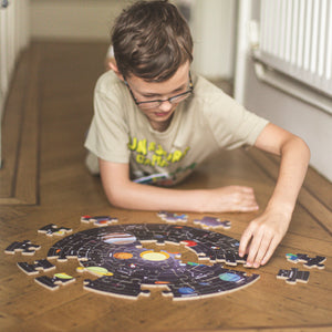 Okrúhle podlahové puzzle Slnečná sústava 50 dielikov 6