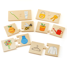Didaktické puzzle Čo k sebe patrí