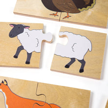 Didaktické puzzle Zvieratká 3