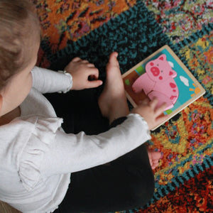 Vkladacie puzzle Prasiatko 2