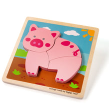 Vkladacie puzzle Prasiatko