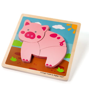 Vkladacie puzzle Prasiatko
