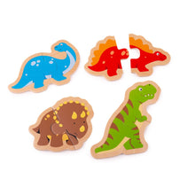 Drevené puzzle dinosauri
