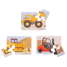 Puzzle 3v1 Stavební stroje 2