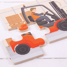 Puzzle 3v1 Stavební stroje 4