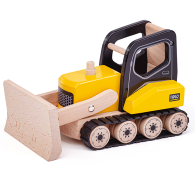 Drevený buldozer