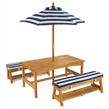 Detský piknikový stôl so slnečníkom