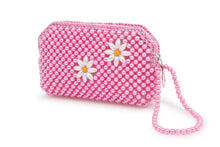 Kabelka z perál biele kvietky