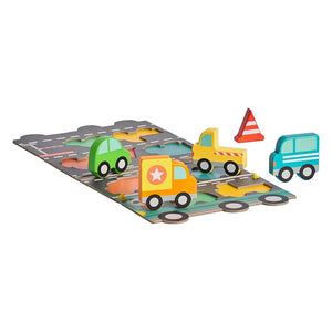 Robustne drevené puzzle Big Truck 2