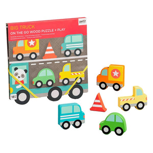 Robustne drevené puzzle Big Truck 3