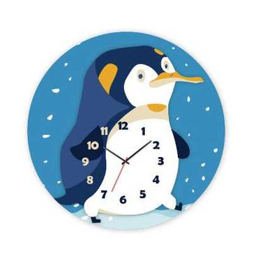 3D puzzle hodiny so strojčekom tučniak