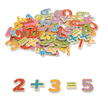 Drevené magnetické číslice 100ks