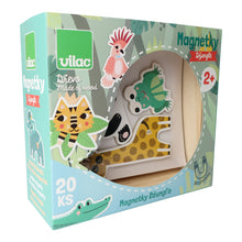 Drevené magnetky džungle 4