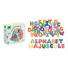 Drevené magnetky veľká abeceda 56ks 3