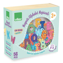 Drevené magnetky veľká abeceda 56ks 2