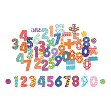 Drevené magnetky čísla 56 ks