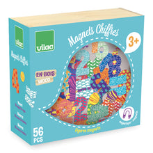 Drevené magnetky čísla 56 ks 3