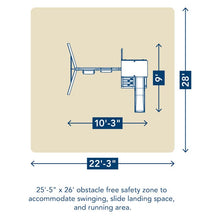 Detské ihrisko so šmykľavkou a hojdačkami - rozmery