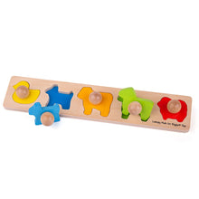 Vkladacie puzzle zvieratá