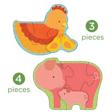 Prvé puzzle zvieratká z farmy 2
