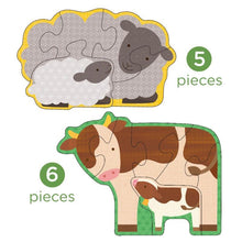 Prvé puzzle zvieratká z farmy 3