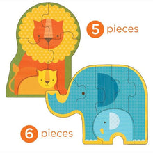 Prvé puzzle mláďatá safari 3