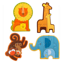 Prvé puzzle mláďatá safari 6