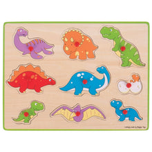 Vkladacie puzzle dinosauri