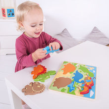 Hrubé vkladacie puzzle dinosauri 4