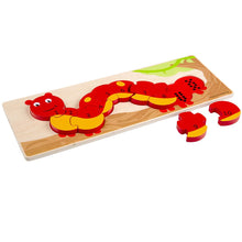 Počítacie puzzle húsenica