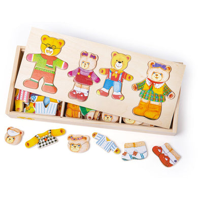 Obliekacie puzzle Medvedia rodinka