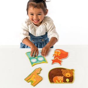 Prvé puzzle lesne zvieratká 2