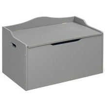 Drevený box na hračky pre deti - šedý