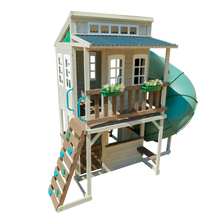 Detský-drevený-záhradný-domček-s-toboganom-produktová-foto