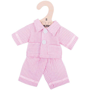 Ružové pyžamo pre bábiku 28 cm