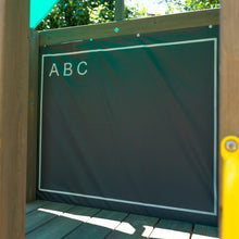 Drevené detské ihrisko so šmykľavkou a hojdačkami