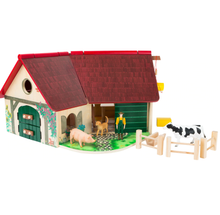 Drevená farma pre deti so zvieratkami