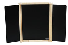 Drevená trojkrídlová obojstranná tabuľa 82x56 cm s príslušenstvom