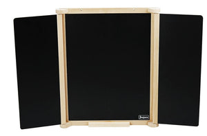 Drevená trojkrídlová obojstranná tabuľa 82x56 cm s príslušenstvom