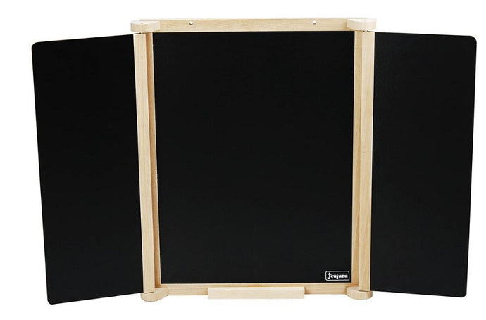 Drevená trojkrídlová obojstranná tabuľa 82x56 cm s príslušenstvom
