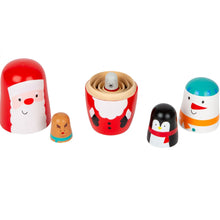 Vianočné matriošky z dreva pre deti