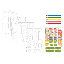 3D puzzle Zámek s farbami 4