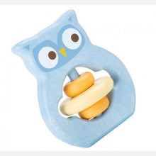 Drevená hrkálka sova